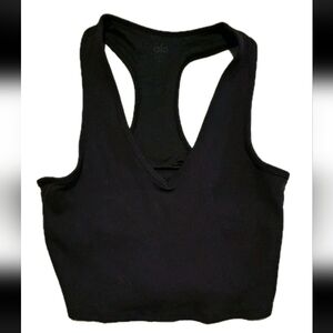 Alo Black Racerback Tank Top